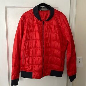 Athleta Red puffer jacket size L